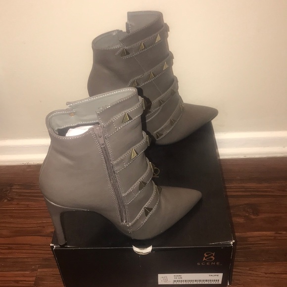 Scene Kari Taupe Studded Bootie - Picture 3 of 5